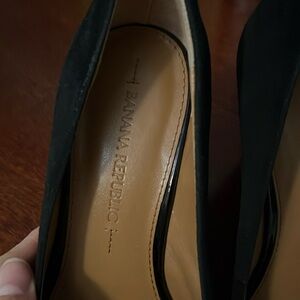 Suede Banana Republic wedge heels 6.5